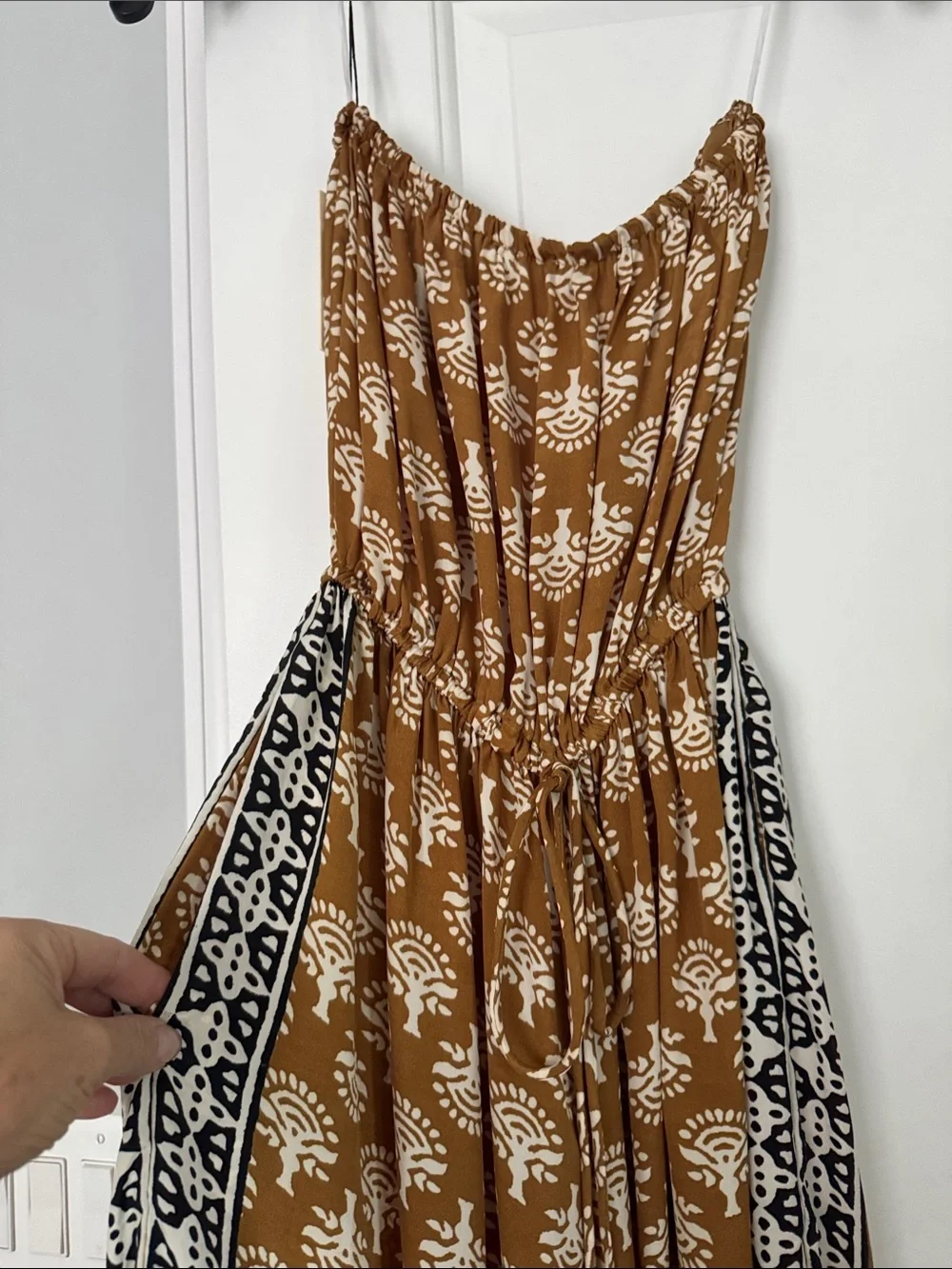 Elan sleeveless Printed Jumpsuit Sz S